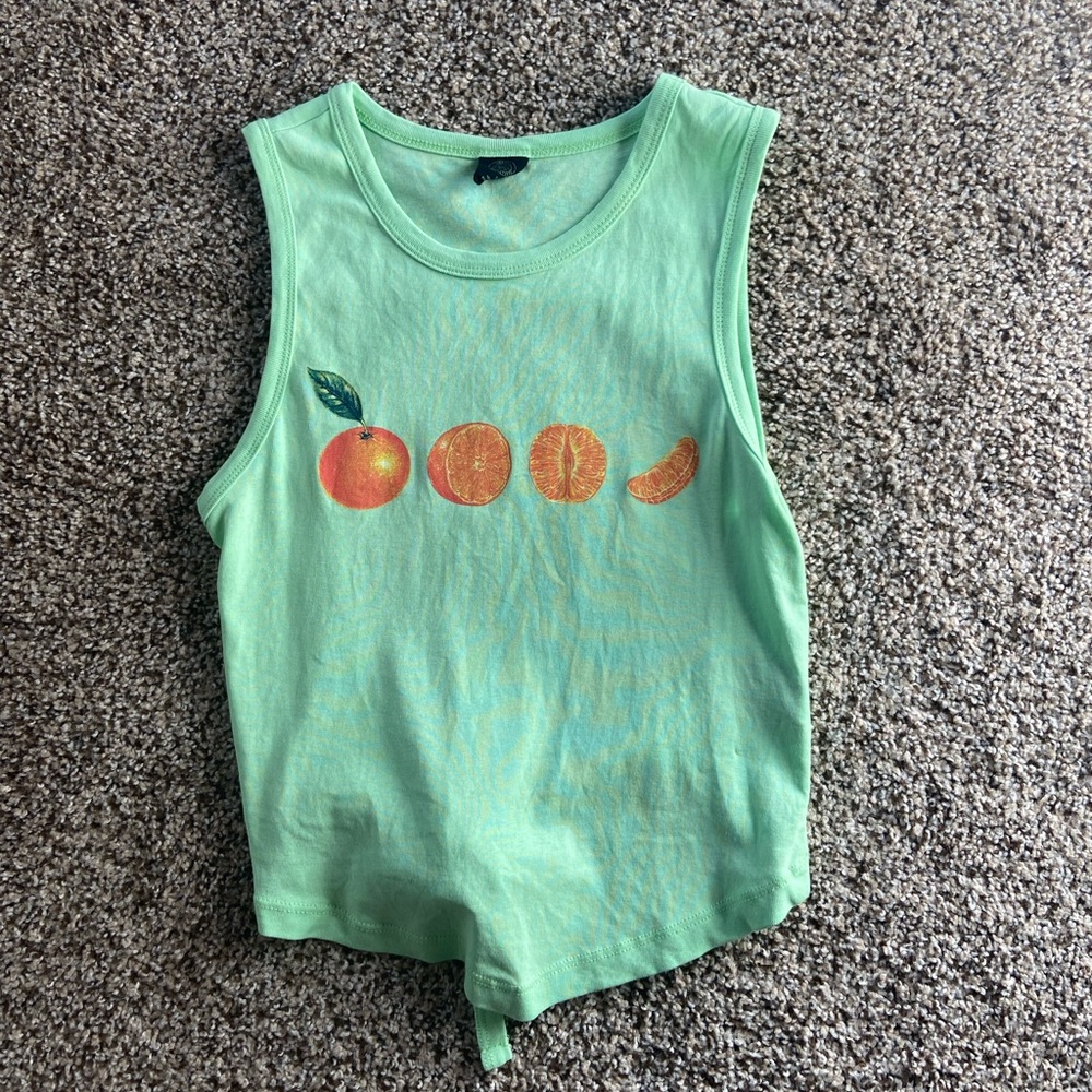 urban outfitters green/fruity tank top